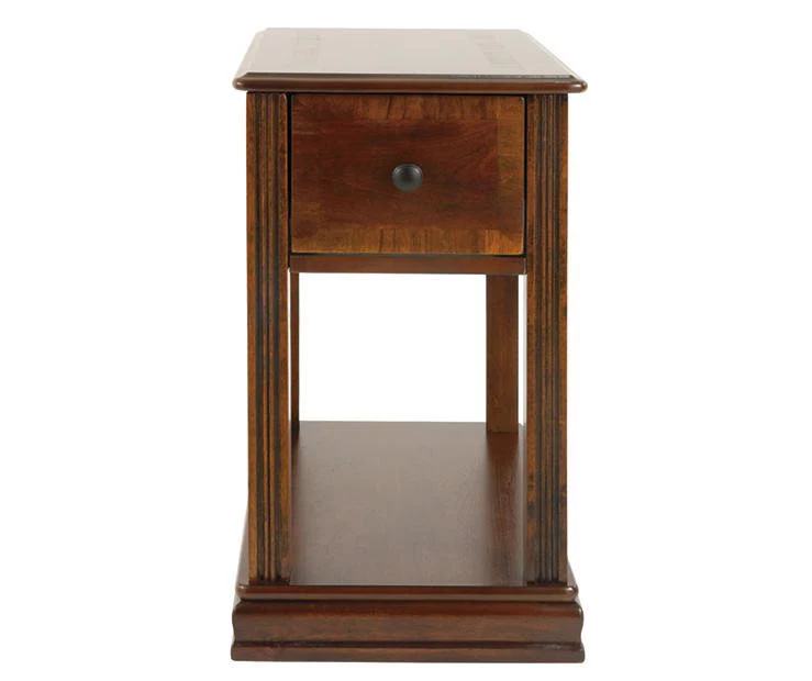 Breegin Brown End Table With Removable Tray - Image 9