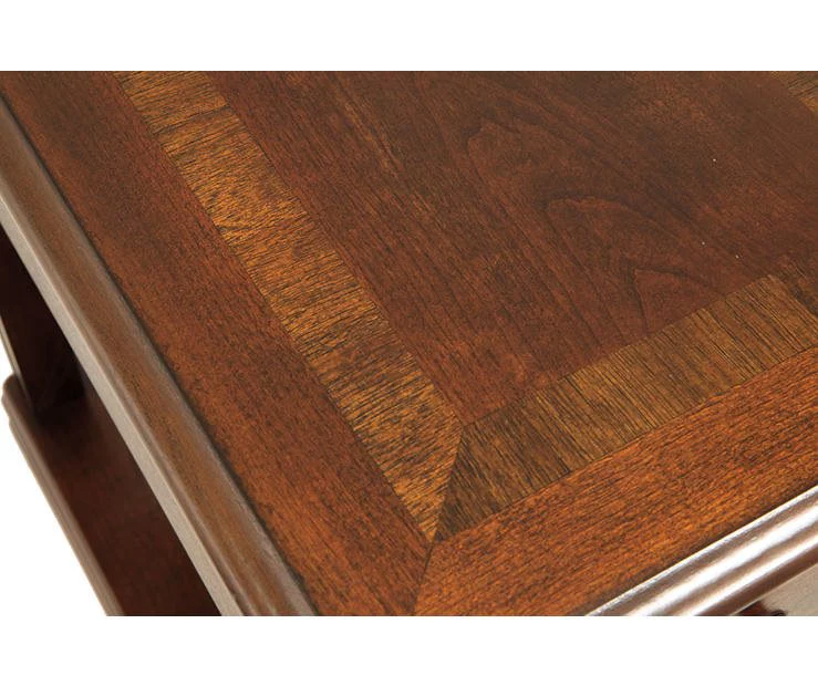 Breegin Brown End Table With Removable Tray - Image 10