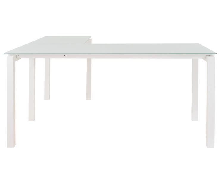 Baraga White L-Shaped Corner Desk - Image 5