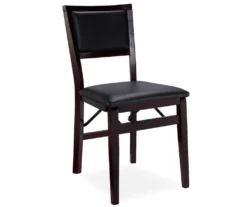 Brown Classic Open Back Folding Chairs, 2-Pack