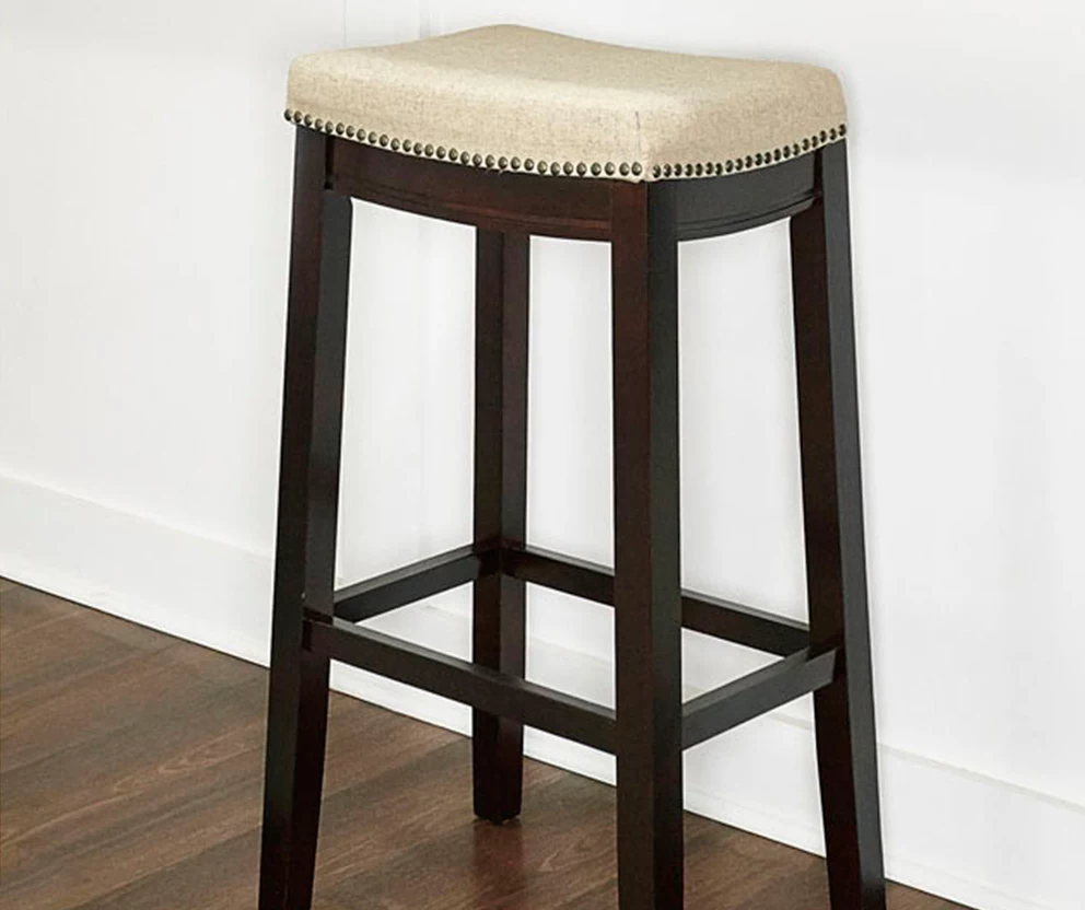 31" Clay Walnut Pub Barstool - Image 2