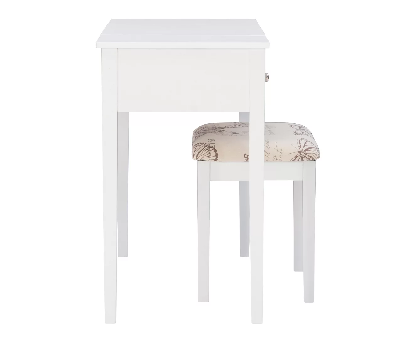 Butterfly Mirror Vanity Set With Stool - Image 4