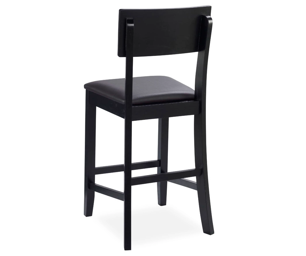 24" Black Contemporary Counter Stool - Image 7
