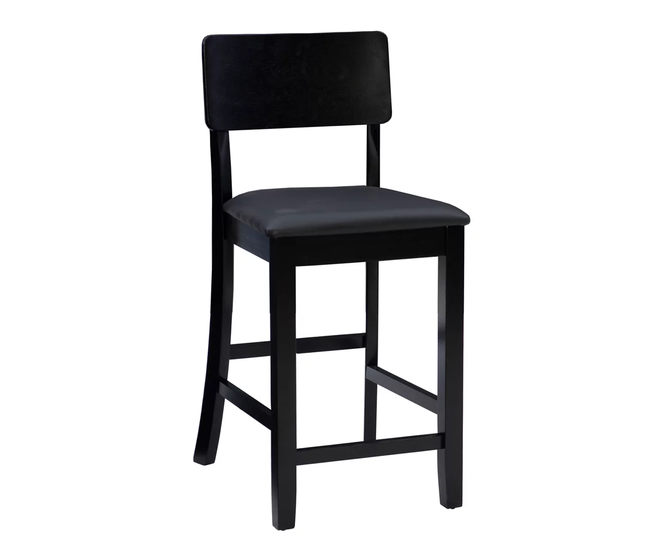 24" Black Contemporary Counter Stool - Image 3
