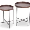 Capri Round Accent Tables, 2-Pack