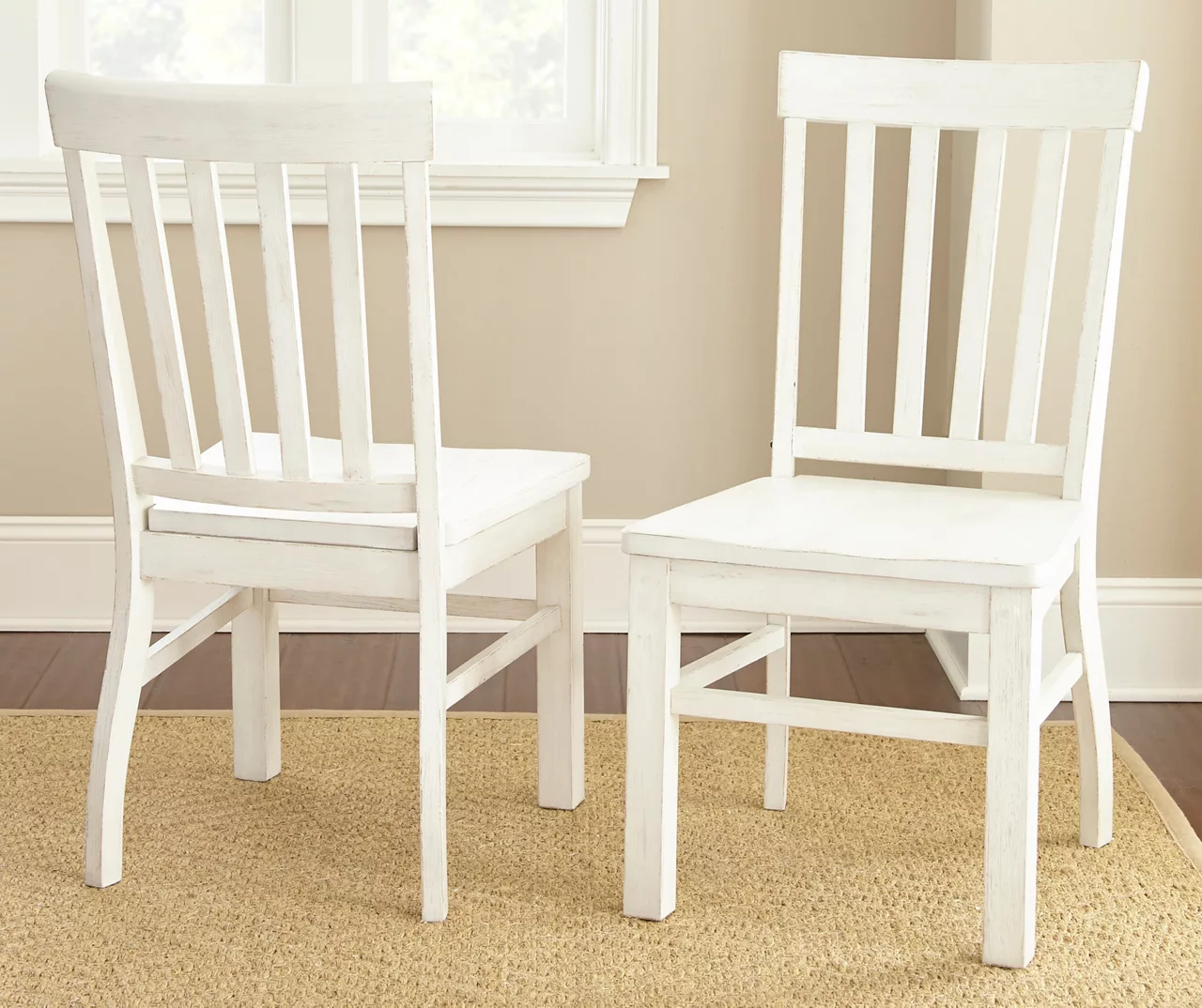 Cayla White Dining Chairs, 2-Pack