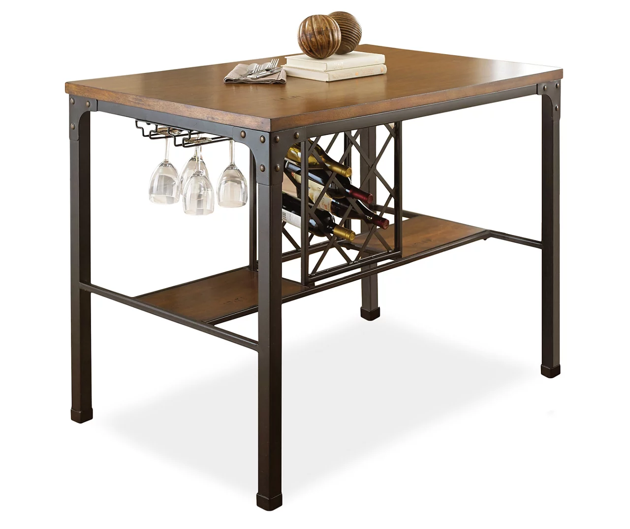 Rebecca Wine Storage Counter Table - Image 2