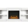 65" Wilton White Electric Fireplace Console