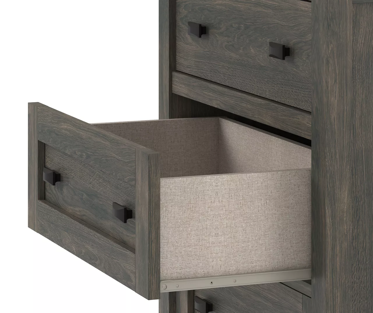 Century Lane Weathered Oak 4-Drawer Dresser - Image 4