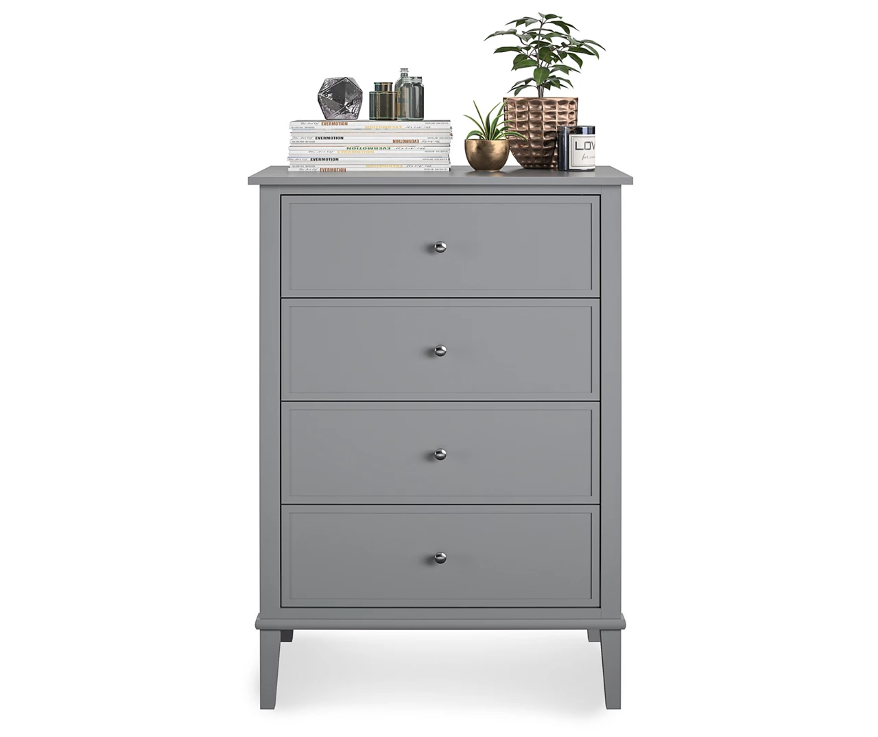 Somerville Gray 4-Drawer Dresser - Image 3
