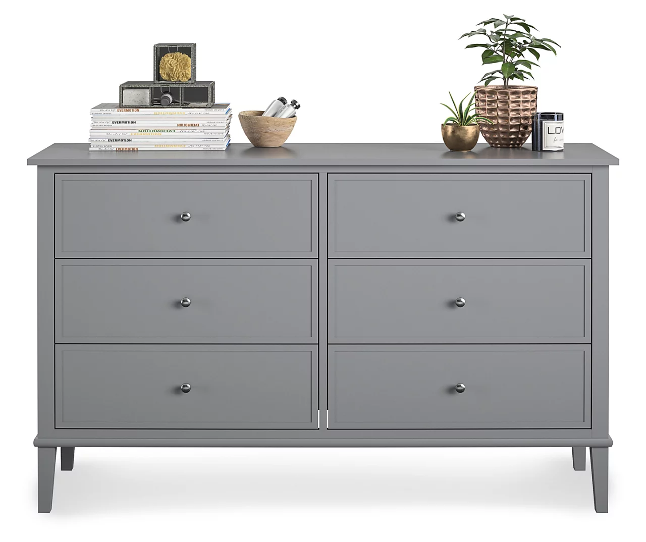 Somerville Gray 6-Drawer Dresser - Image 3