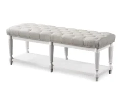 Dimora Tufted Upholstered Footboard Bench