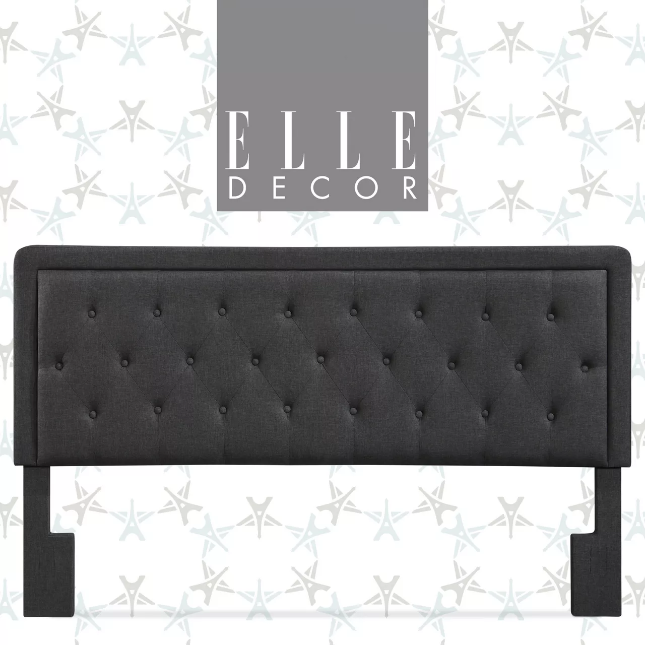 Charcoal Gray Amery Upholstered King Headboard - Image 12