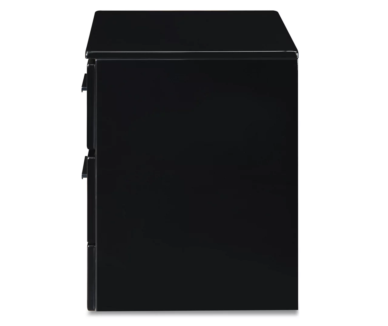 Black Hudson 2-Drawer Wood Nightstand - Image 6