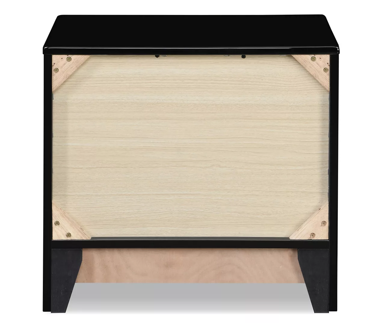 Black Hudson 2-Drawer Wood Nightstand - Image 15