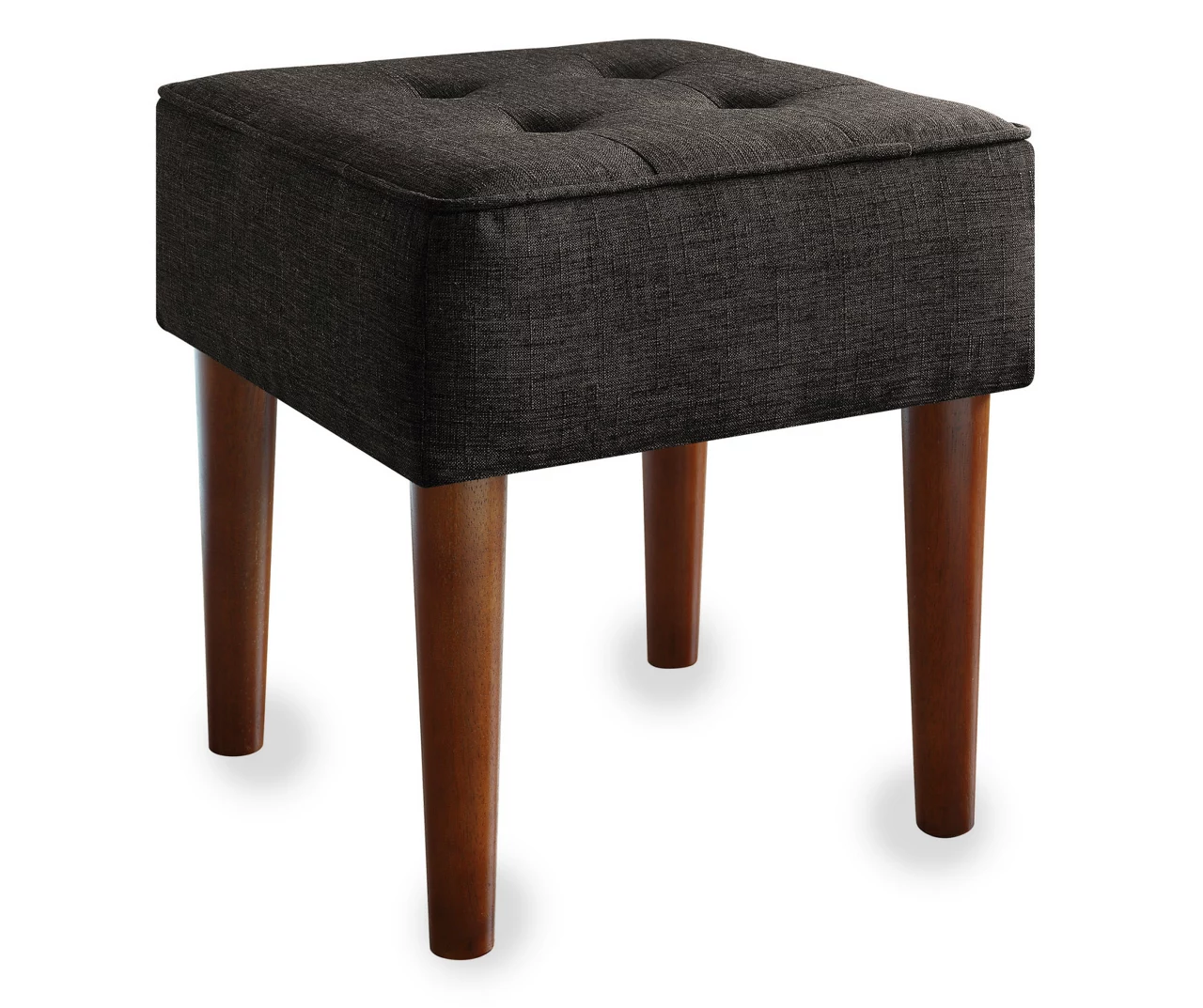 Aria Charcoal Grey Tufted Stool