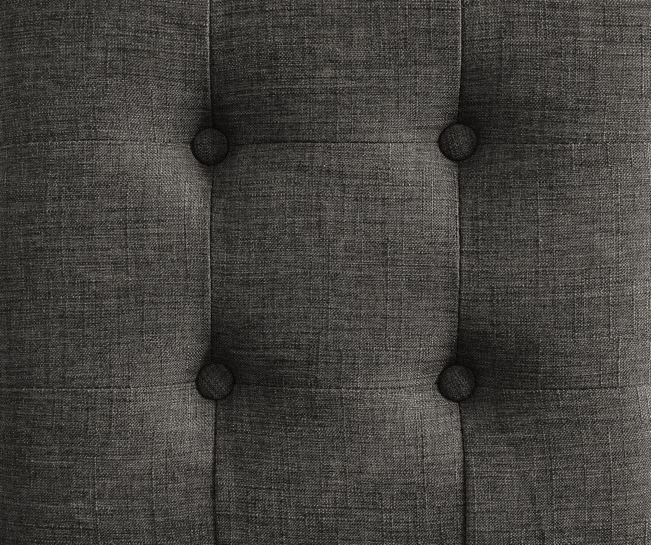 Aria Charcoal Grey Tufted Stool - Image 4