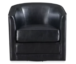 Hammond Classic Black Swivel Accent Chair