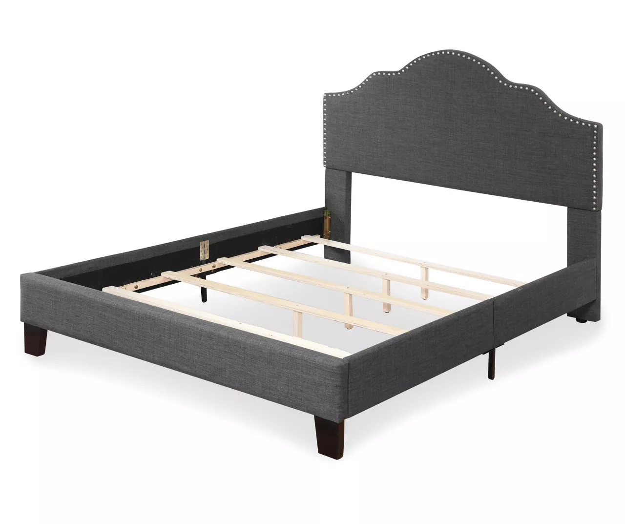 Lombard Charcoal Gray Queen Upholstered Bed