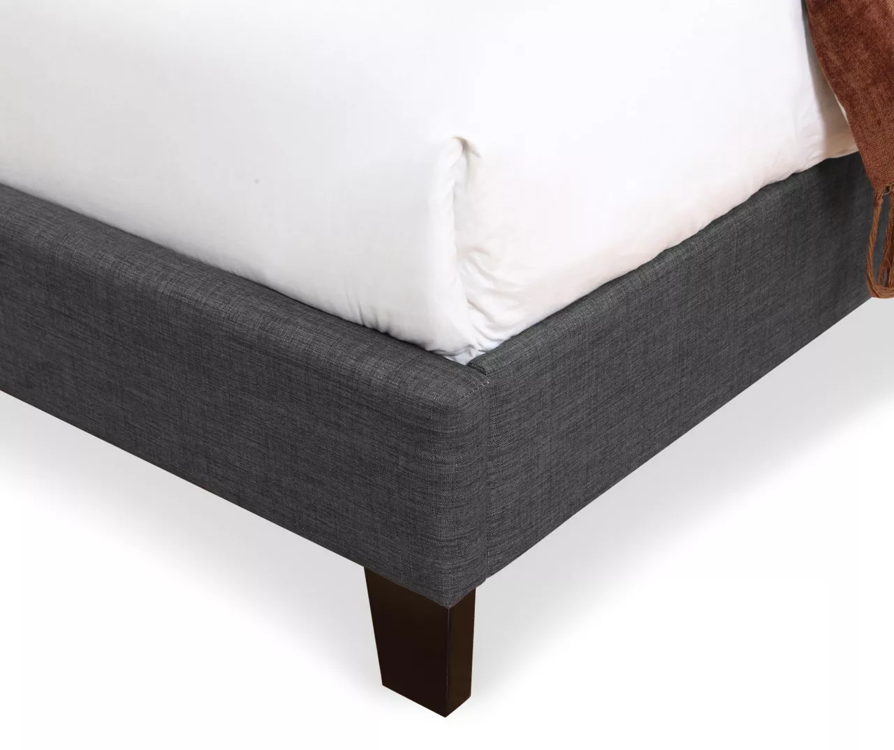 Lombard Charcoal Gray California King Upholstered Bed - Image 6