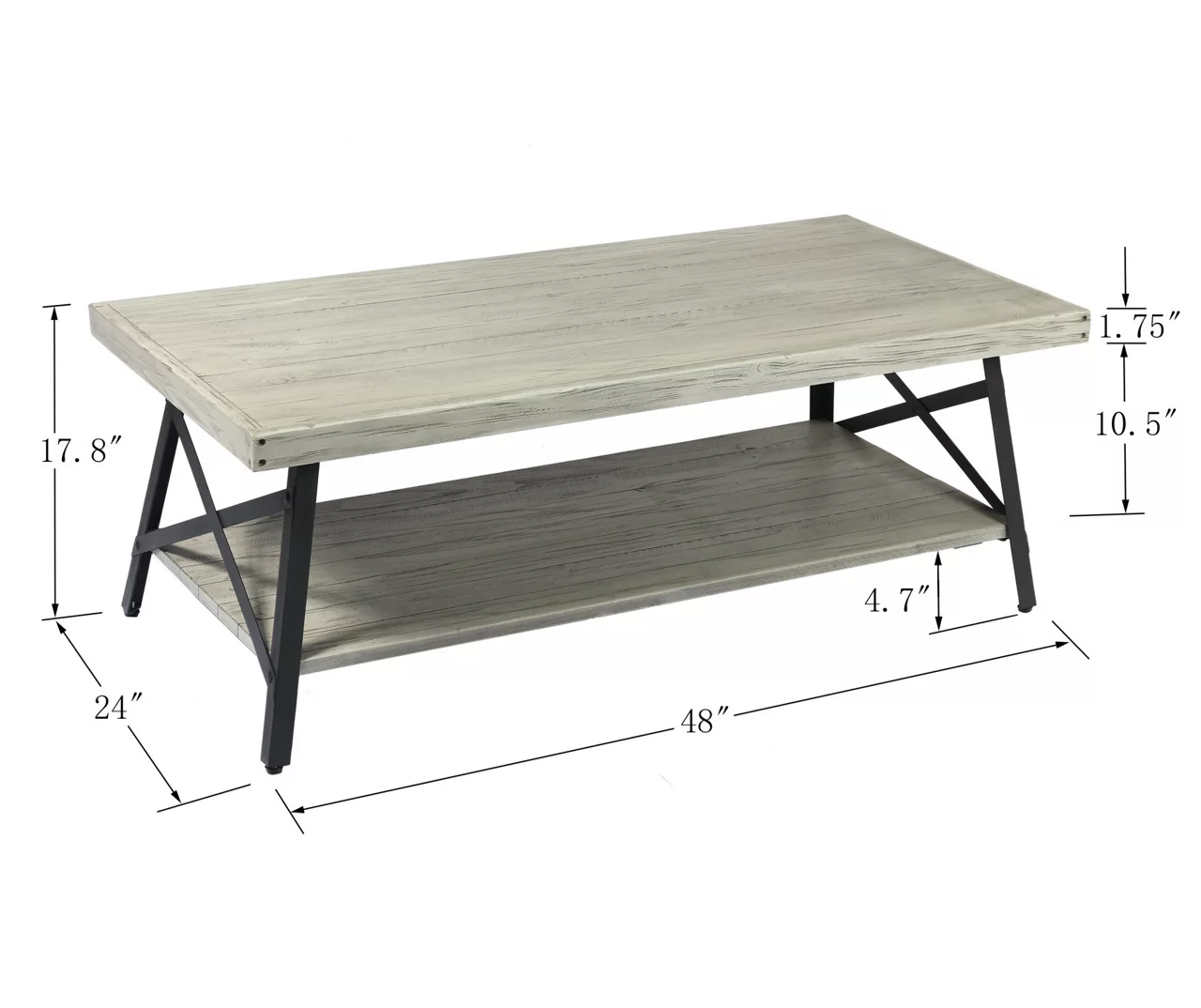 Pomona Light Gray Coffee Table - Image 7