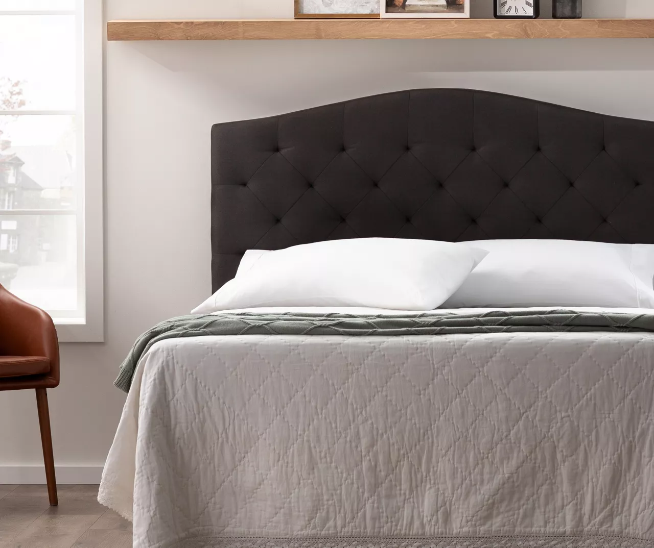 Brookside Curved Edge Upholstered Headboard - Image 12