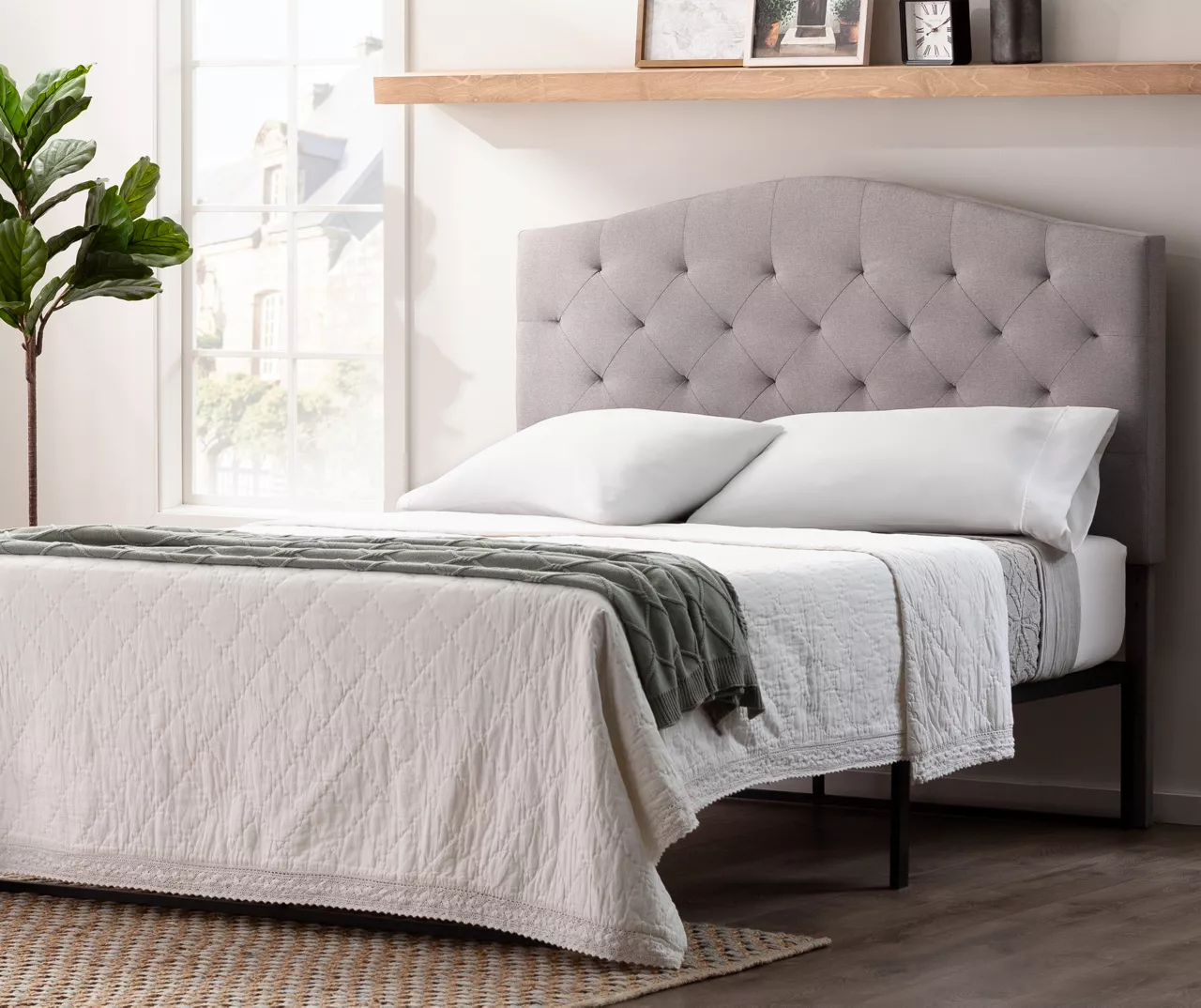 Brookside Curved Edge Upholstered Headboard - Image 7