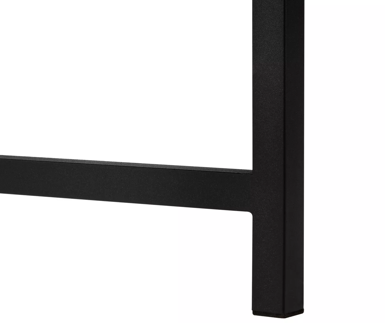 Black Metal L-Shaped Corner Desk - Image 8