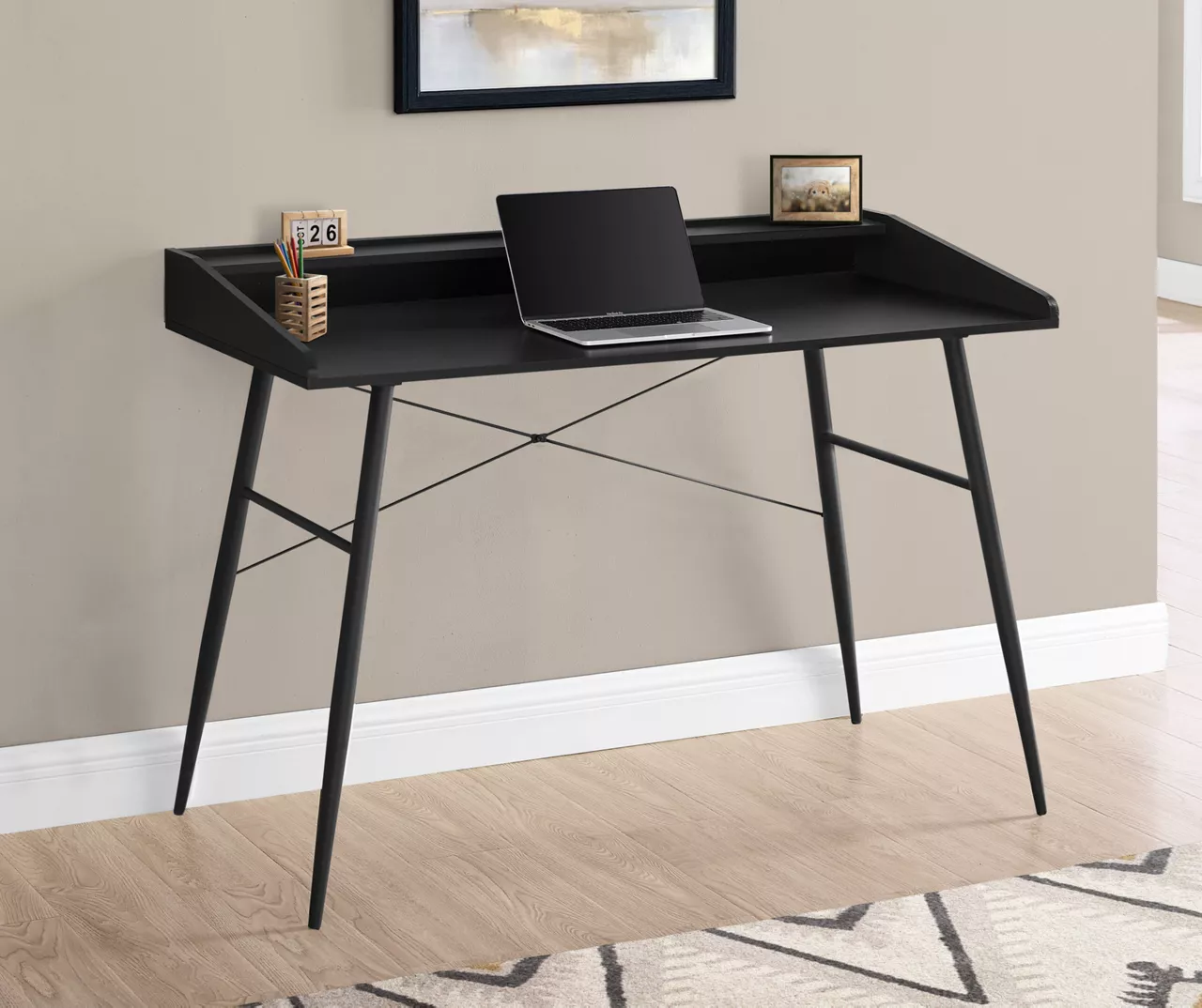 2-Cubby Computer Desk With Hutch - Image 9