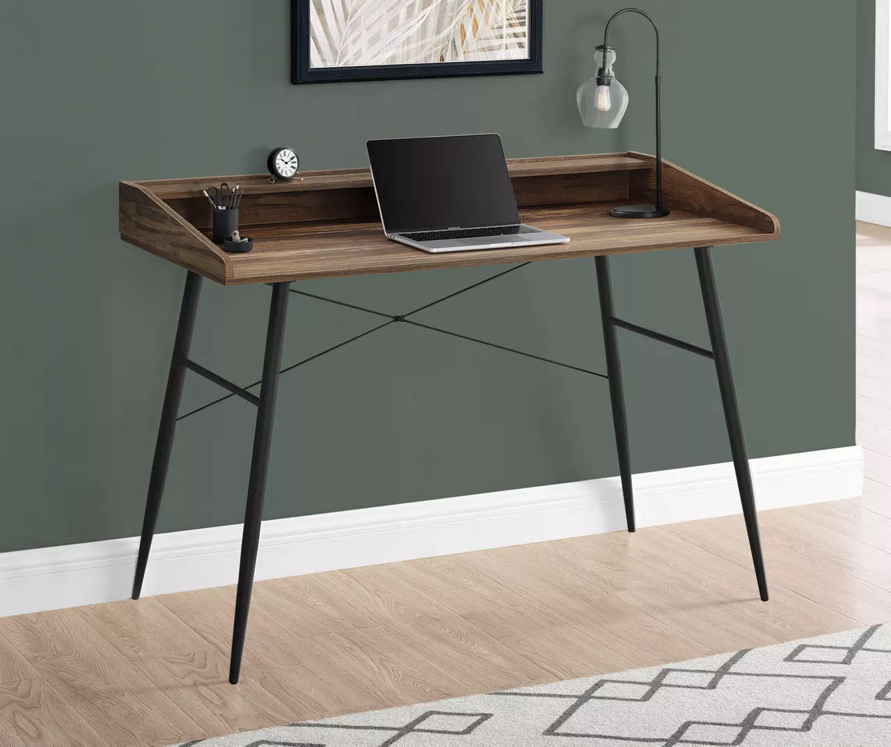 2-Cubby Computer Desk With Hutch - Image 15