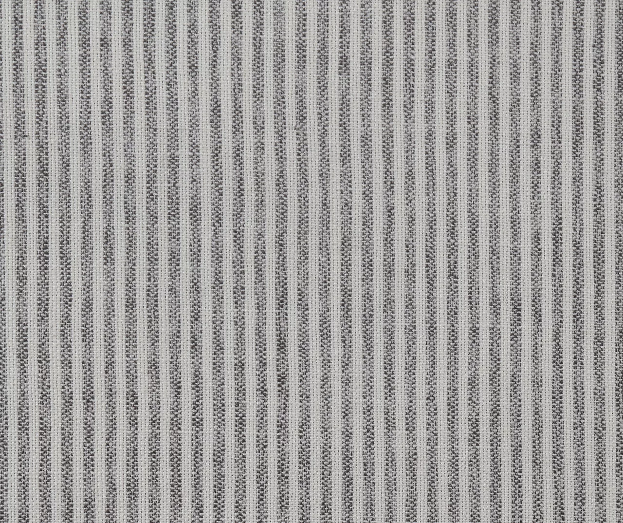 Pebble Gray Striped Upholstered Round Ottoman - Image 4