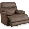 Brown Microfiber Swivel Gliding Recliner