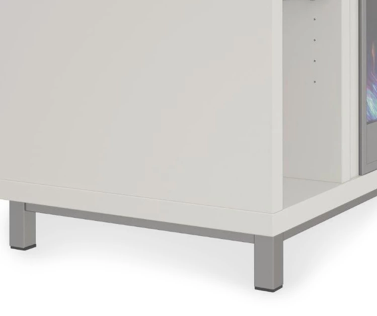 48" Intrepid White Electric Fireplace Console - Image 4