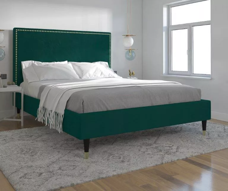 CosmoLiving Audrey Velvet King Bed - Image 17