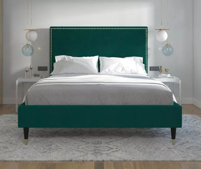 CosmoLiving Audrey Velvet King Bed - Image 18
