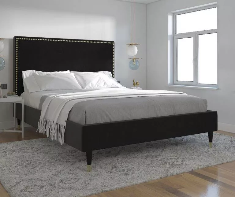 CosmoLiving Audrey Velvet King Bed - Image 7