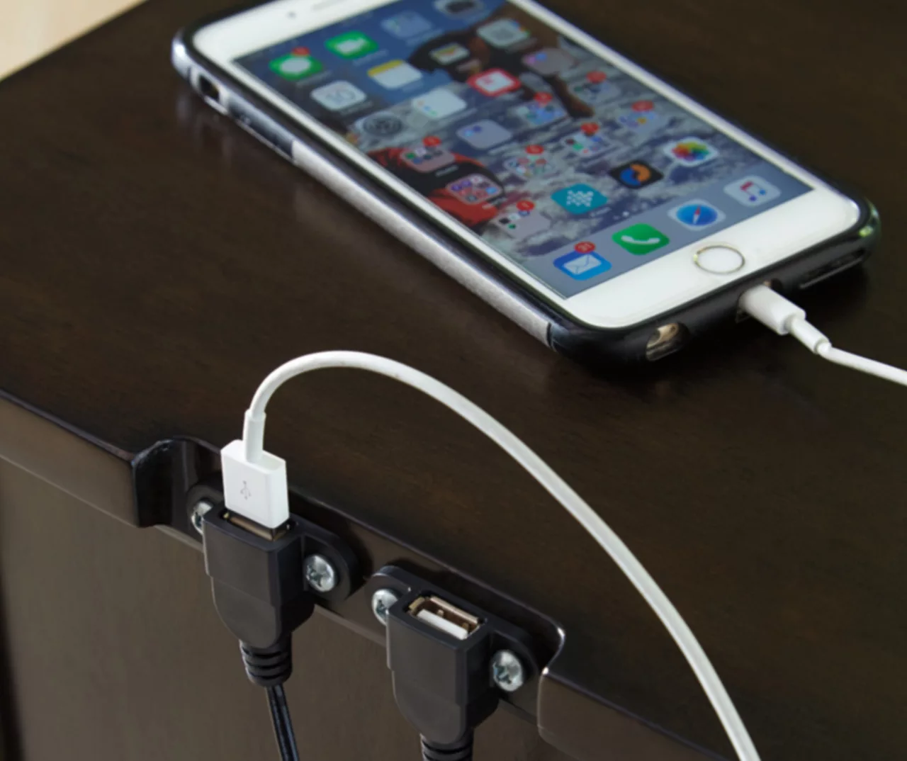 Signature Design By Ashley Marnville Accent Table With USB Ports - Image 5