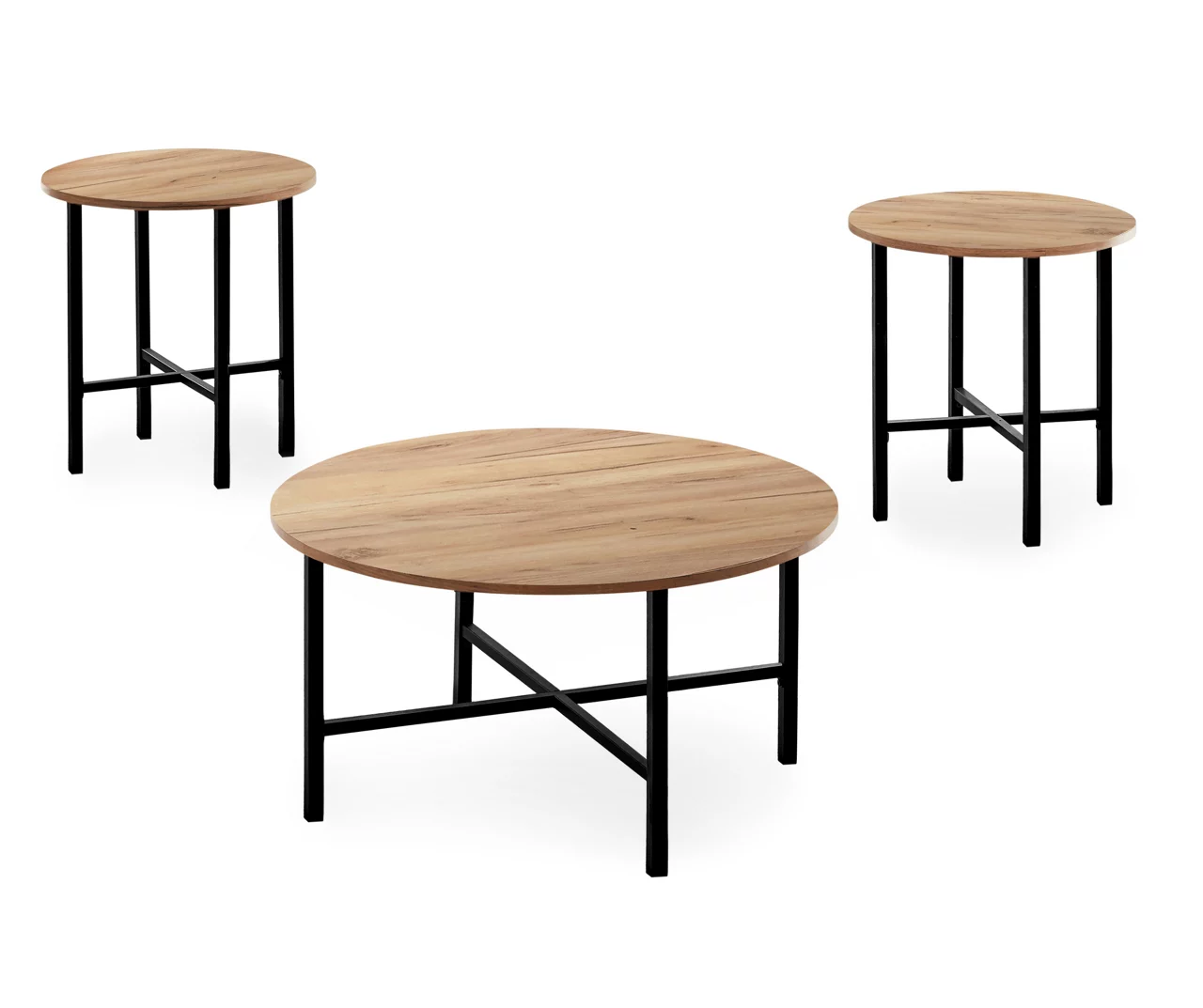 Monarch Round 3-Piece Occasional Table Set - Image 5