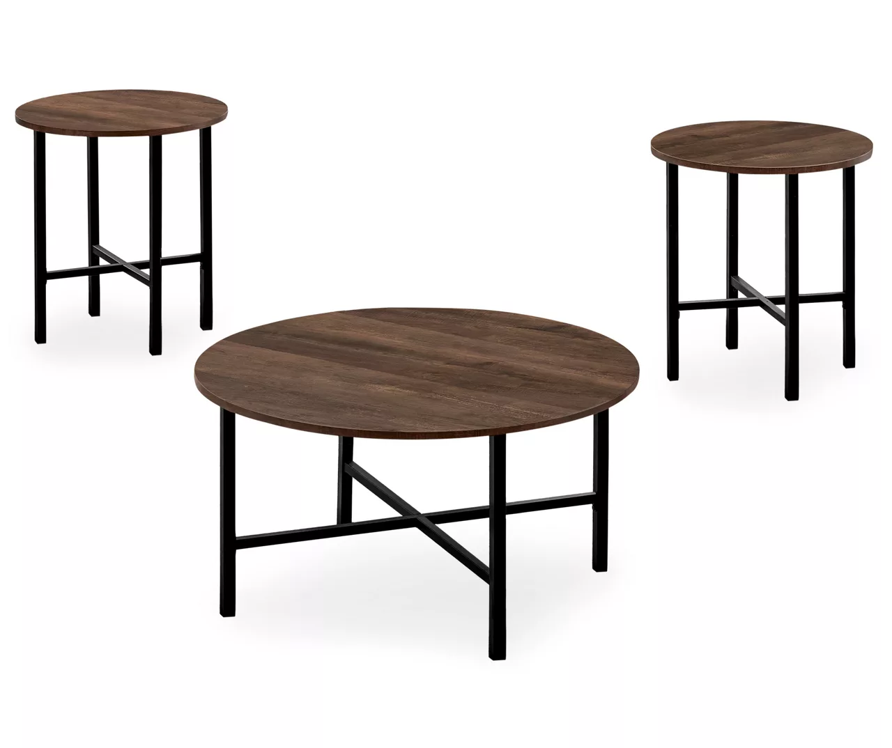 Monarch Round 3-Piece Occasional Table Set - Image 6