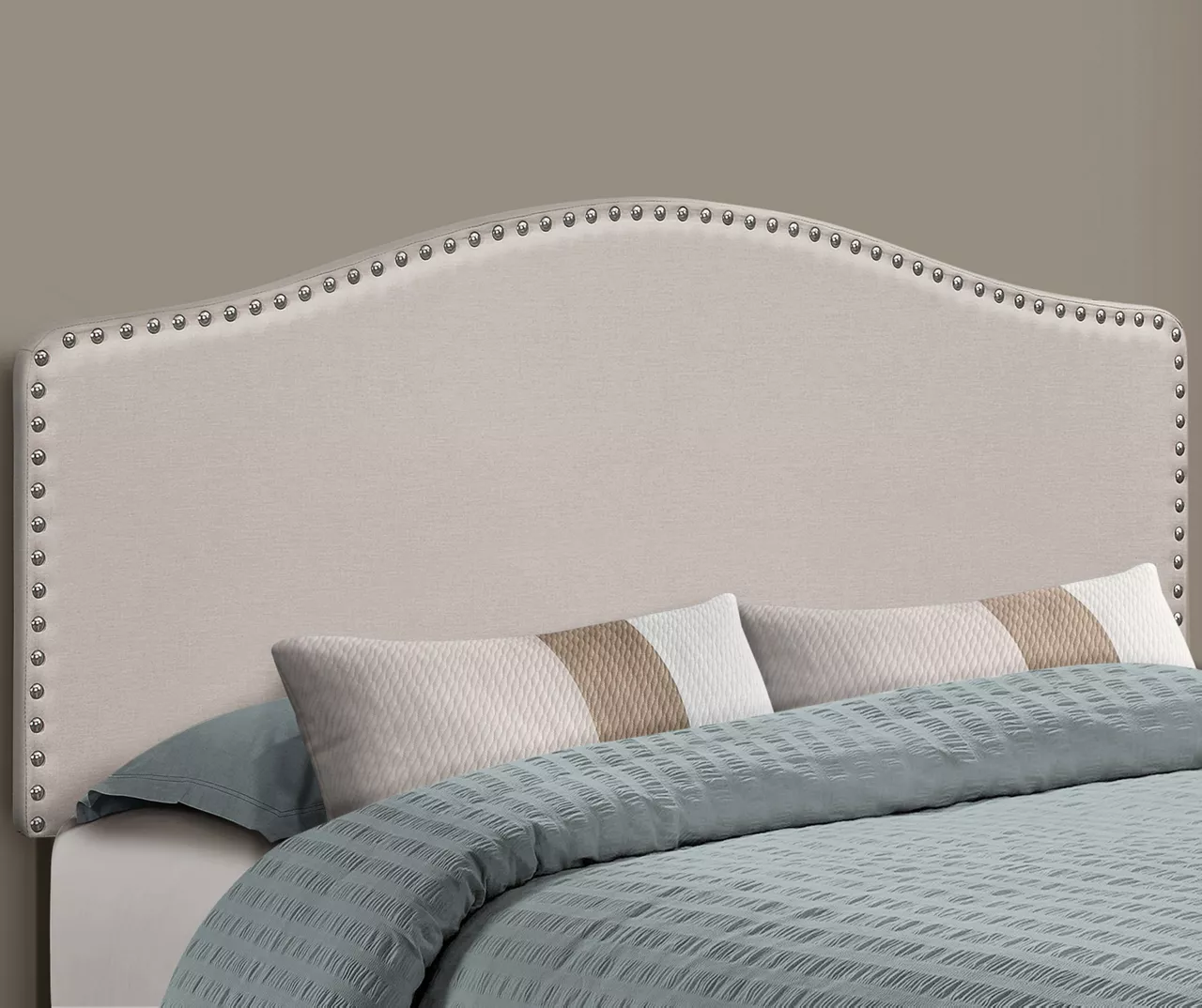 Monarch Linen Nailhead Trim Headboard - Image 5