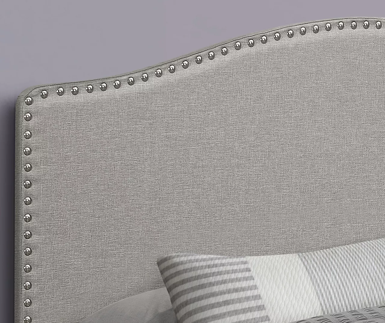 Monarch Linen Nailhead Trim Headboard - Image 11