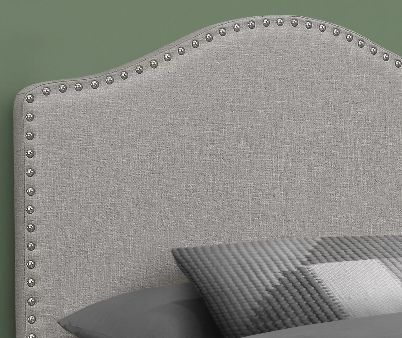 Monarch Linen Nailhead Trim Headboard - Image 8