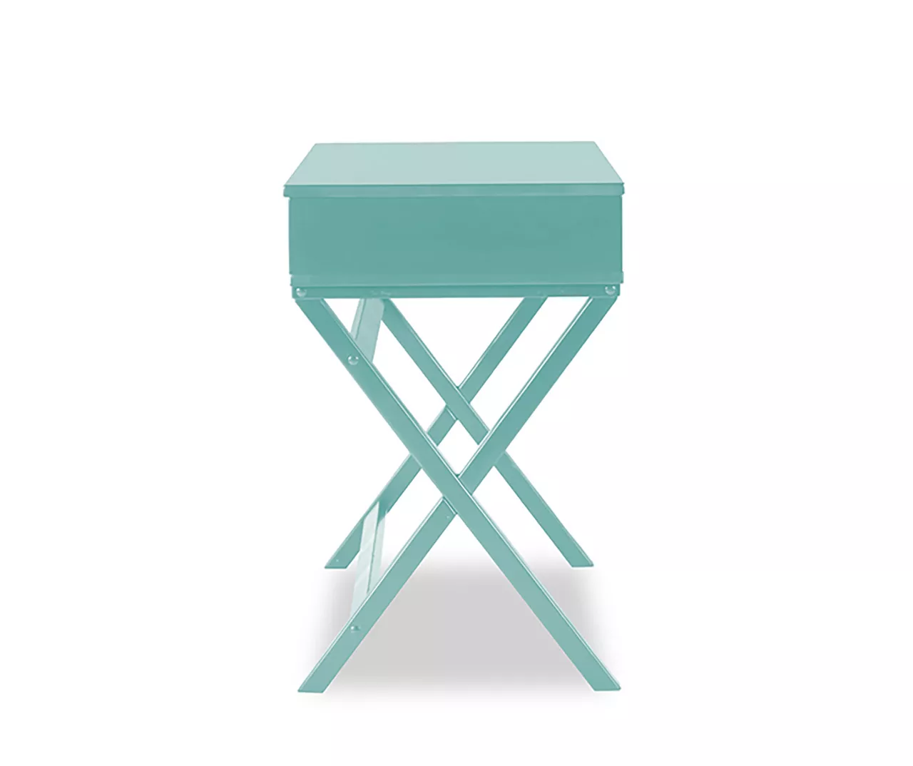 Kari Turquoise Lift-Top Campaign Desk - Image 3