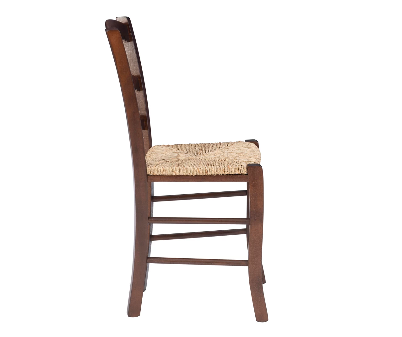 Bordeaux Walnut Handwoven Ladder Back Side Chairs, 2-Pack - Image 8