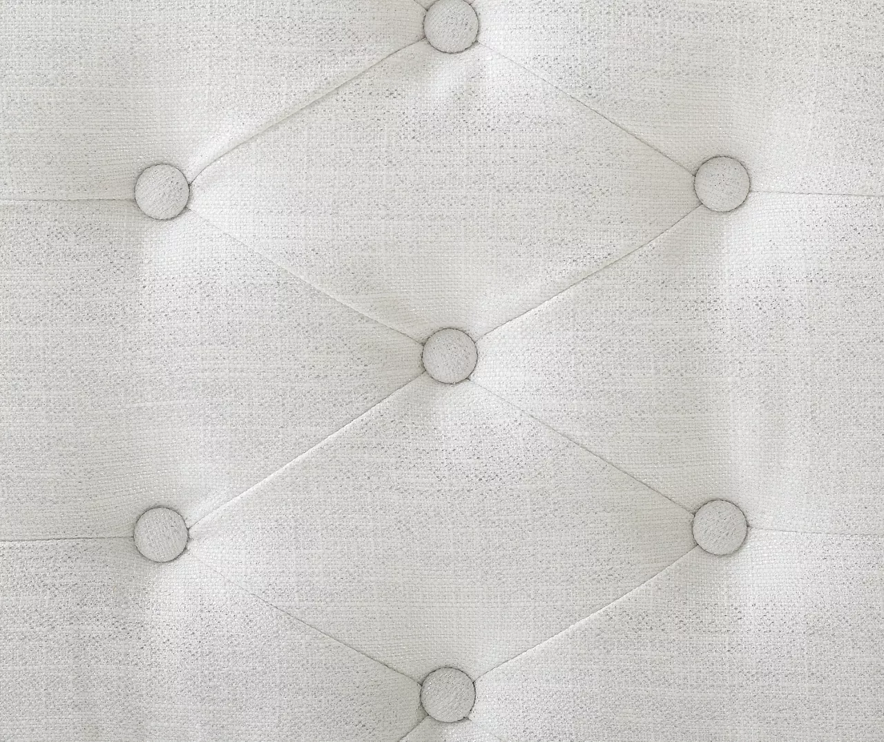 Marie Glitz White Tufted Linen Acrylic Leg Bench - Image 7