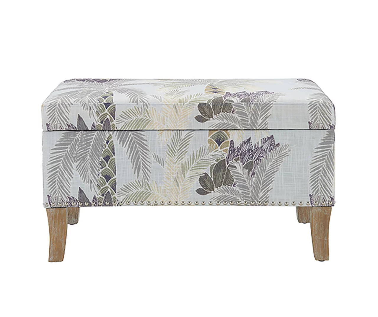 Lisa Palm Tree Storage Ottoman - Image 3