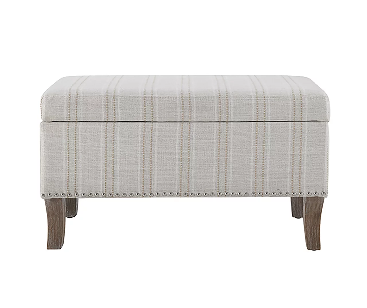 Lisa Railroad Striped Storage Ottoman - Image 3