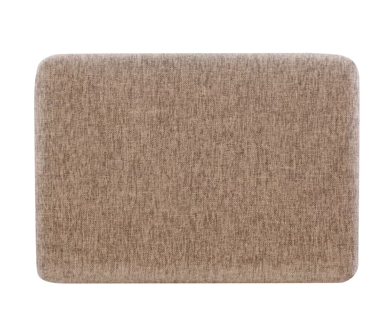 Clark Walnut & Light Brown Upholstered Tweed Backless Counter Stool - Image 7