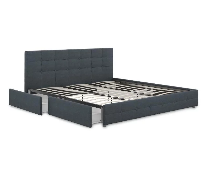 Atwater Living DHP Ryder Linen Upholstered Bed With Storage - Image 12