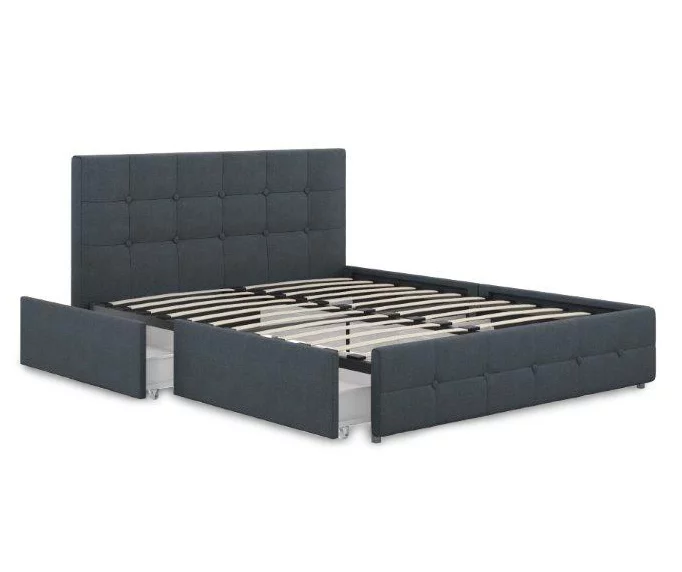 Atwater Living DHP Ryder Linen Upholstered Bed With Storage - Image 7